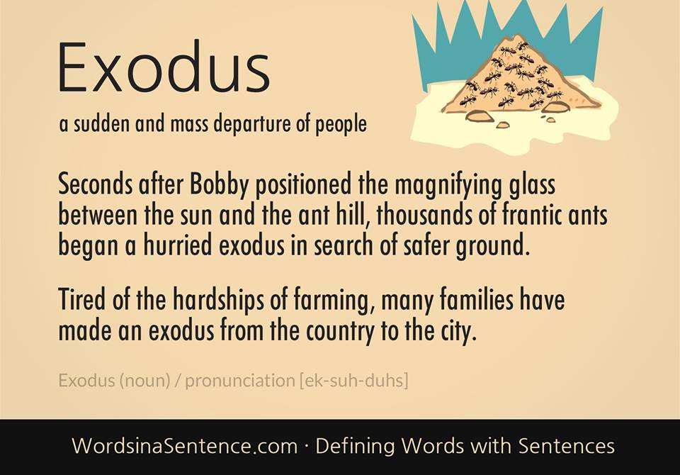 meaning of the word exodus