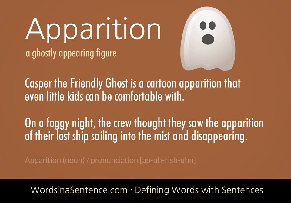 definition of apparition used in a sentence